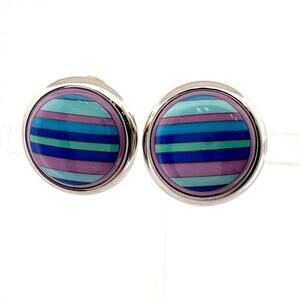 HERMES Silver Earrings